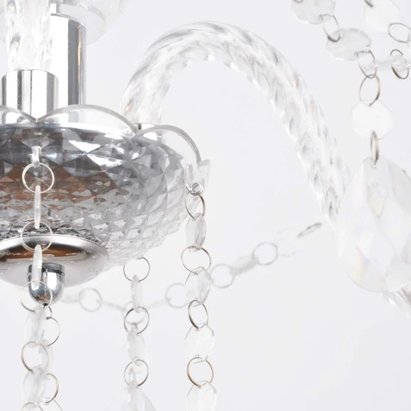 LÂMPADA DE TETO 3 LUZES LEOETTA TRANSPARENTES