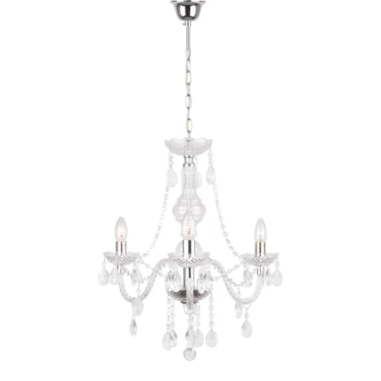 LÂMPADA DE TETO 3 LUZES LEOETTA TRANSPARENTES 2