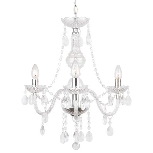 LÂMPADA DE TETO 3 LUZES LEOETTA TRANSPARENTES