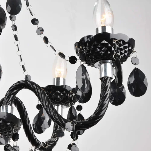 LÂMPADA DE TETO 6 LUZES GIULIA PRETAS