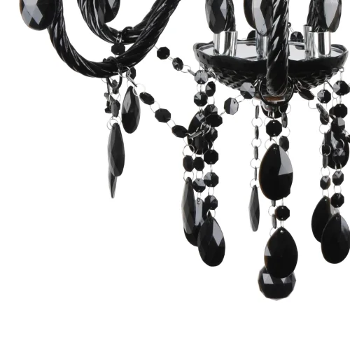 LÂMPADA DE TETO 6 LUZES GIULIA PRETAS