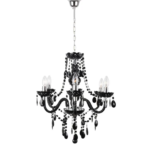 LÂMPADA DE TETO 6 LUZES GIULIA PRETAS