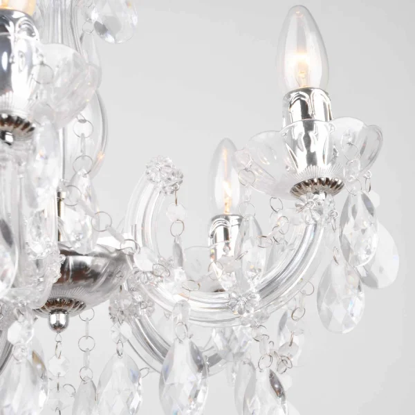 LÂMPADA DE TETO 5 LUZES NICOLA TRANSPARENTES LÂMPADA DE TETO 5 LUZES NICOLA TRANSPARENTES