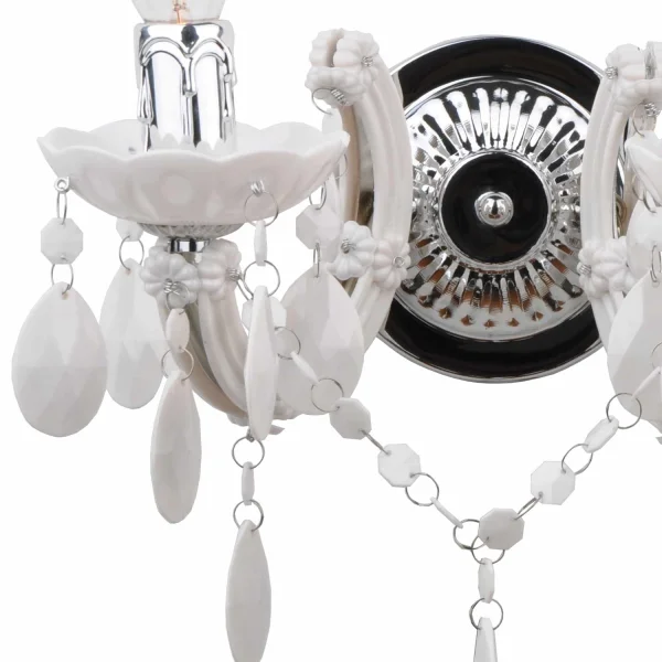 LÂMPADA DE PAREDE 2 LUZES DE MOLA BRANCAS