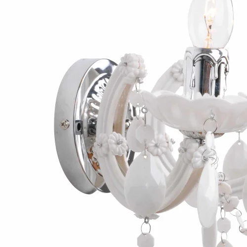 LÂMPADA DE PAREDE 2 LUZES DE MOLA BRANCAS