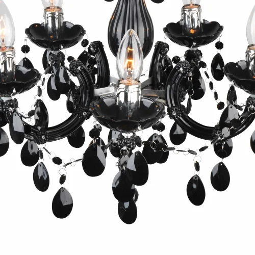 LÂMPADA DE TETO 5 LUZES OLETHEA PRETAS