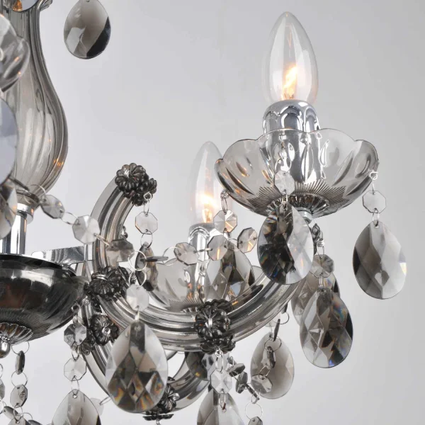 LÂMPADA DE TETO 5 LUZES VIRGILIA FUMADO