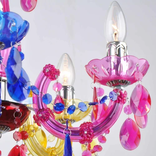 LÂMPADA DE TETO 5 LUZES MULTICOLORIDAS