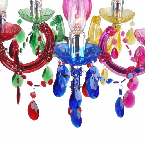 LÂMPADA DE TETO 5 LUZES MULTICOLORIDAS