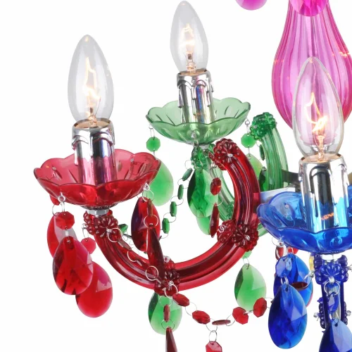 LÂMPADA DE TETO 5 LUZES MULTICOLORIDAS