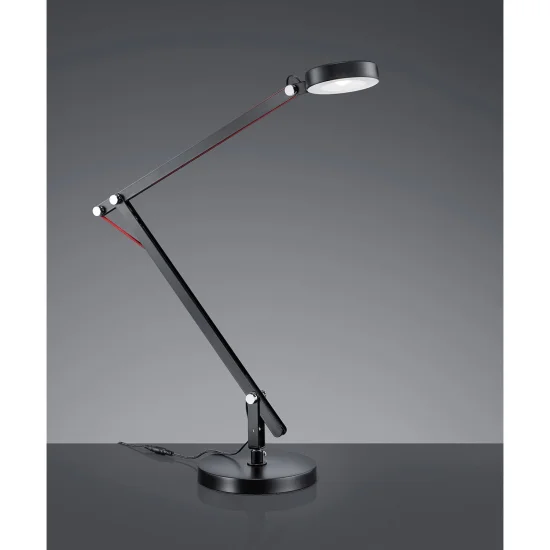 Candeeiro de secretária Led Angular Preto, Iluminação de Interior | Lúzete 2