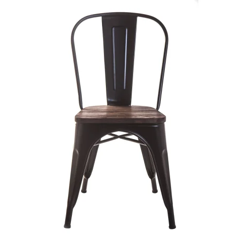 CADEIRA DE MADEIRA PRETA JOSEPHINE