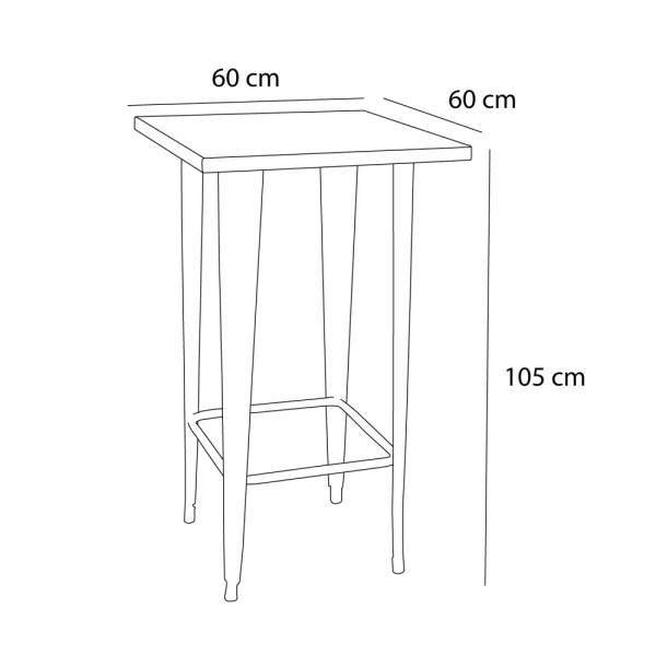 MESA JOSEPHINE BARRA BLACK METAL MESA JOSEPHINE BARRA BLACK METAL