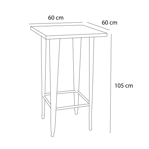 MESA JOSEPHINE BARRA BLACK METAL MESA JOSEPHINE BARRA BLACK METAL
