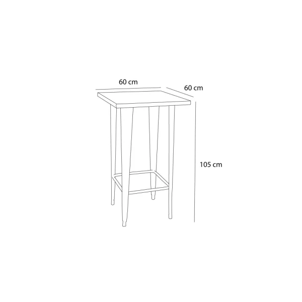 MESA JOSEPHINA BRANCA ENVELHECIDA