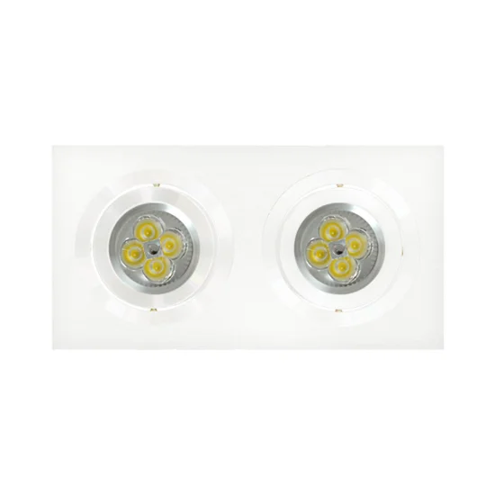 OLHO DE BOI 2 LUZES IGOR ALUMÍNIO BRANCO