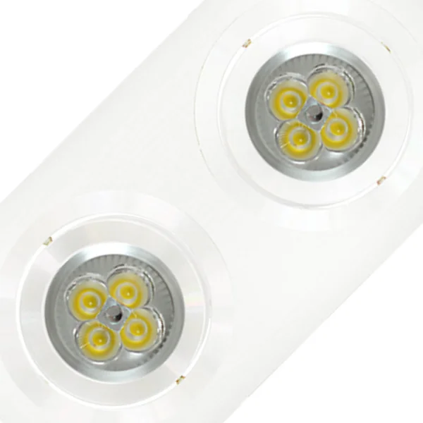 OLHO DE BOI 2 LUZES IGOR ALUMÍNIO BRANCO