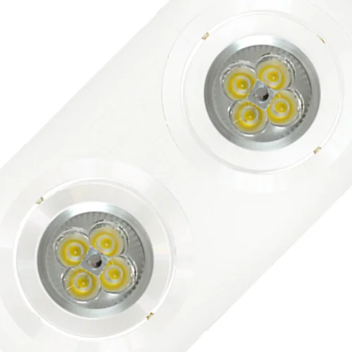 OLHO DE BOI 2 LUZES IGOR ALUMÍNIO BRANCO