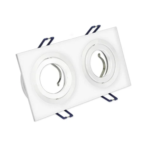 OLHO DE BOI 2 LUZES IGOR ALUMÍNIO BRANCO