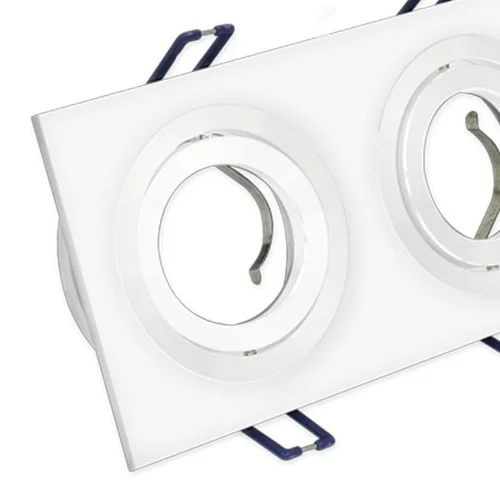 OLHO DE BOI 2 LUZES IGOR ALUMÍNIO BRANCO