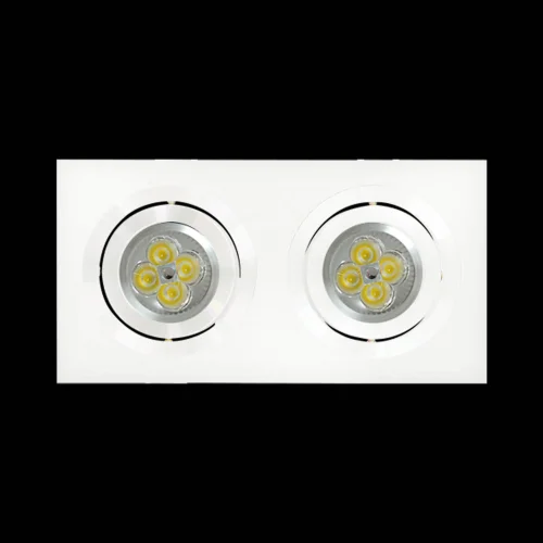 OLHO DE BOI 2 LUZES IGOR ALUMÍNIO BRANCO