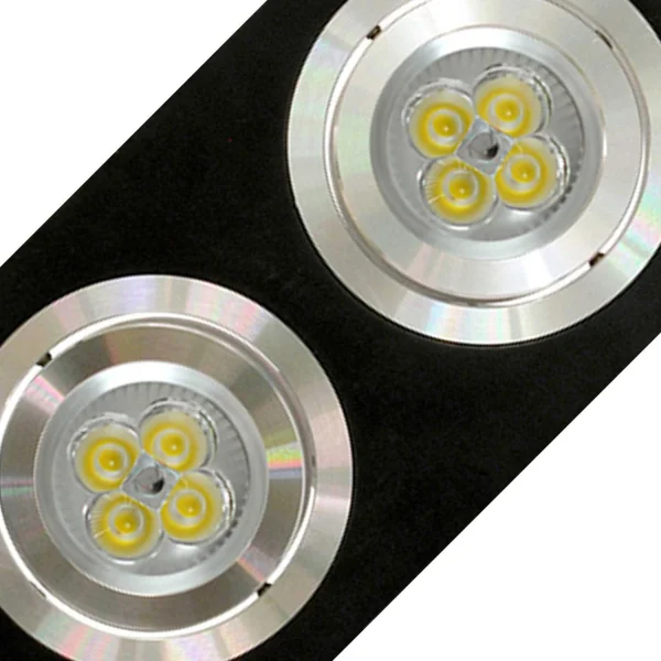 O.B. 2 LUZES DE ASTRID DE ALUMÍNIO PRETO