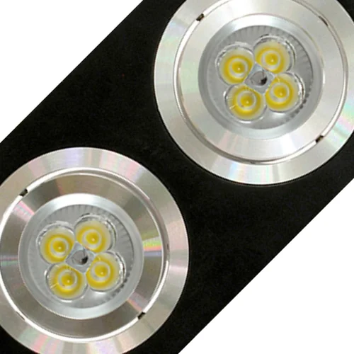 O.B. 2 LUZES DE ASTRID DE ALUMÍNIO PRETO