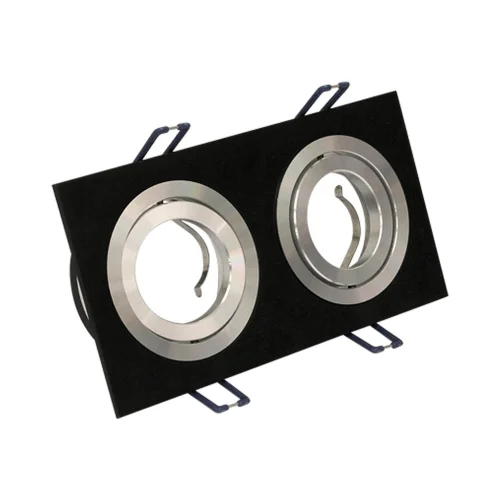 O.B. 2 LUZES DE ASTRID DE ALUMÍNIO PRETO