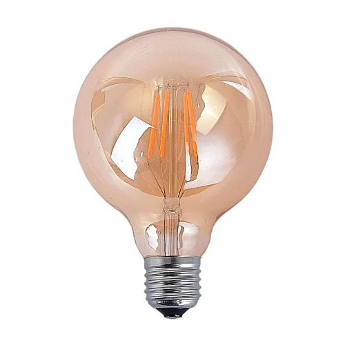 LÂMPADA DECORATIVA ESFÉRICA LED E27 7W ÂMBAR