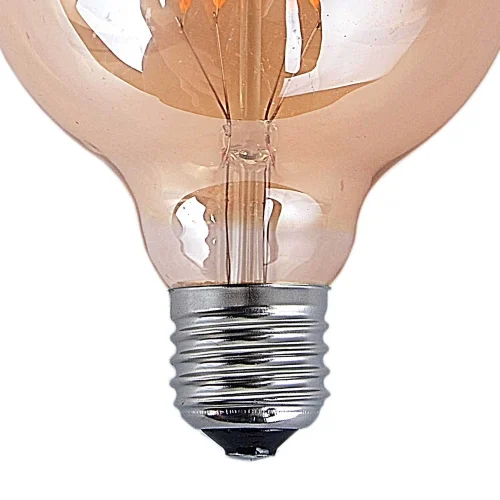 LÂMPADA DECORATIVA ESFÉRICA LED E27 7W ÂMBAR