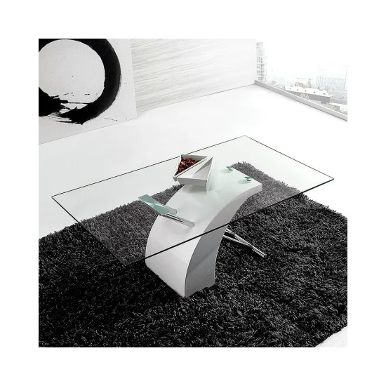 MESA DE CENTRO CLARITY TRANSP/BRANCA 2