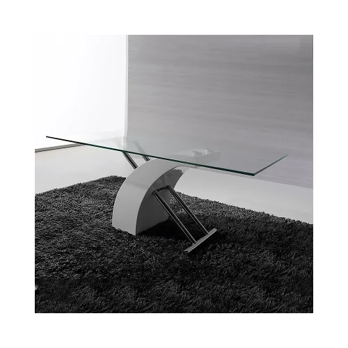 CLARIDADE TRANSP/MESA DE CAFÉ BRANCO