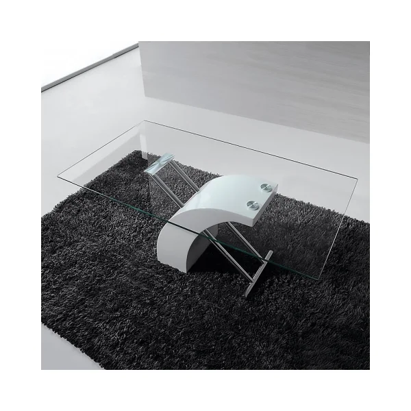 CLARIDADE TRANSP/MESA DE CAFÉ BRANCO