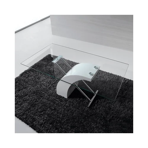 CLARIDADE TRANSP/MESA DE CAFÉ BRANCO