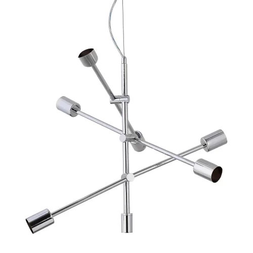 LÂMPADA DE TETO JÚPITER 6 LUZES CROMADAS