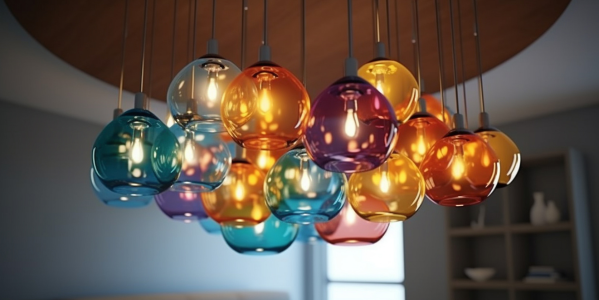 3 Formas de Iluminar tu Hogar con Lámparas de Techo y Tulipas de Colores